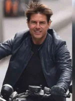 Mission: Impossible 7 Tom Cruise Black Leather Jacket