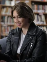 Avery Bederman Dear Evan Hansen Black Leather Jacket