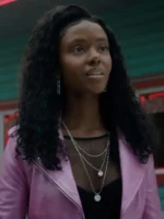 Ashleigh Murray Riverdale Josie McCoy Pink Leather Jacket