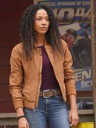 Big Sky 2020 Kylie Bunbury Brown Bomber Jacket