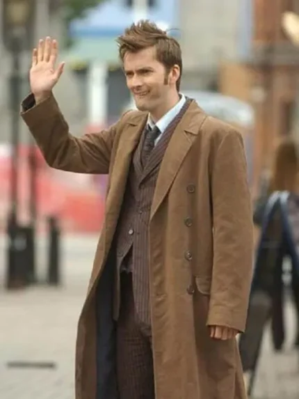 David Tennant 10th Doctor Who Brown Wool Coat