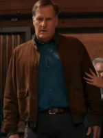 Charlie Croker A Man In Full 2024 Jeff Daniels Brown Bomber Jacket